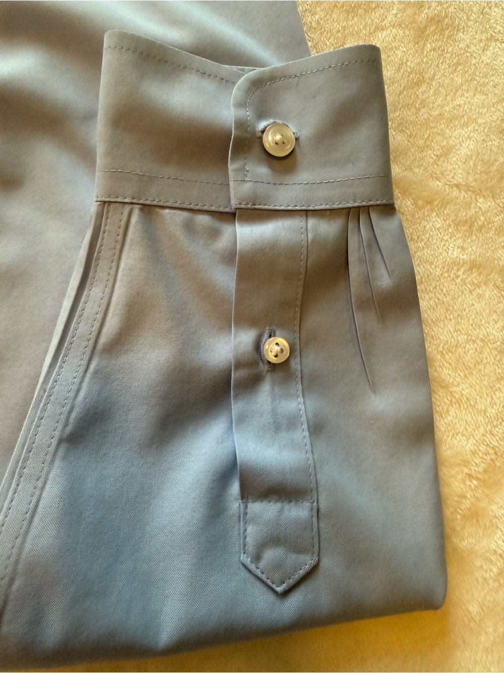 L.L.Bean Preppy Wrinkle Free Pinpoint Classic Oxford Cotton Shirt Blue Size M - Picture 10 of 11